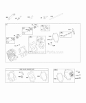 Cylinder Head Diagram and Parts List for 124332-0036-E1  Briggs and Stratton Engine